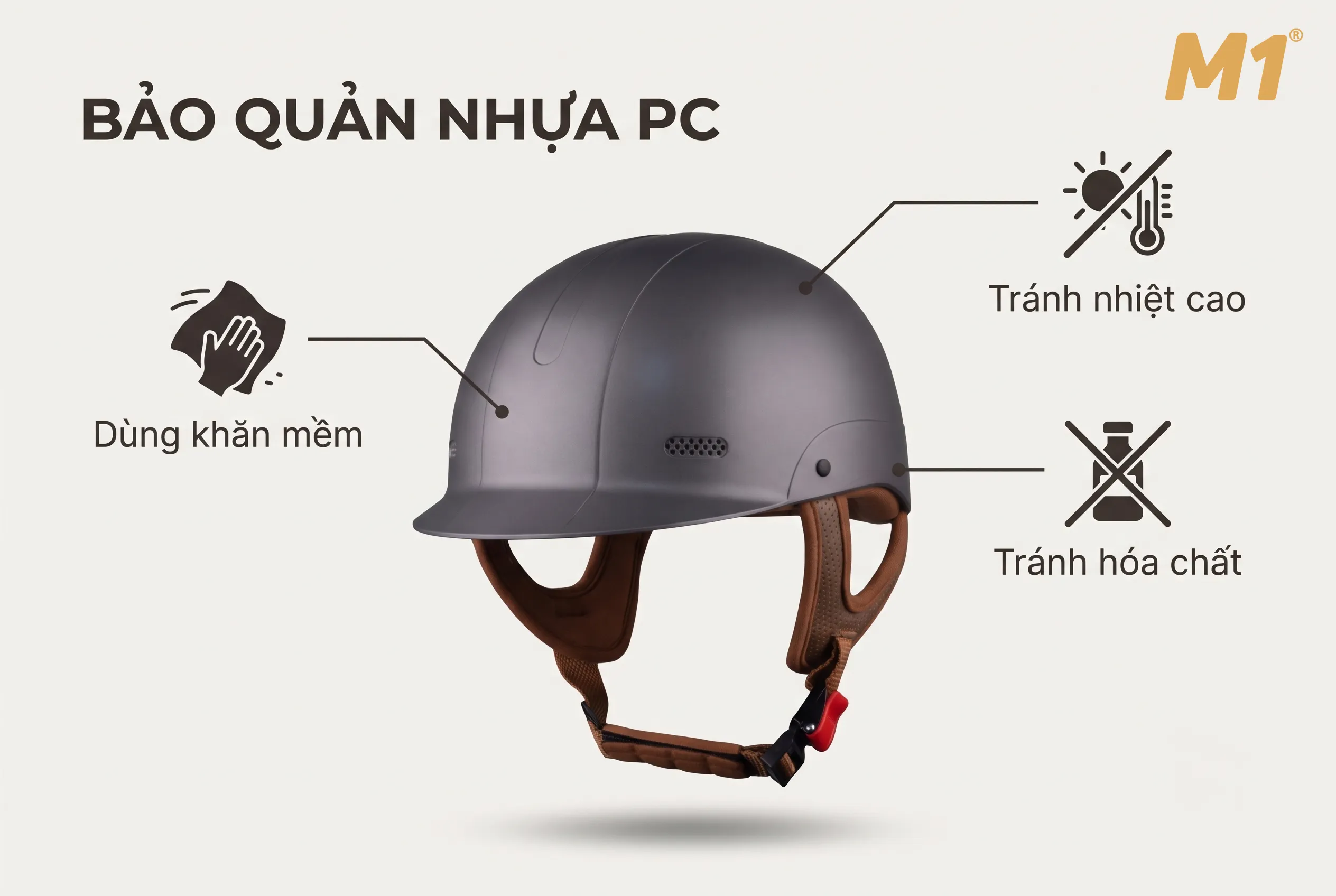 Cách sử dụng và bảo quản sản phẩm có chi tiết bằng PC