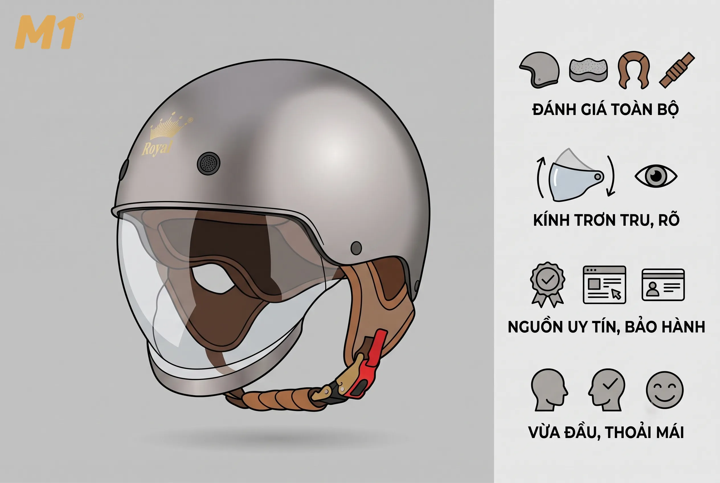 Những lưu ý khi mua nón bảo hiểm âm kính