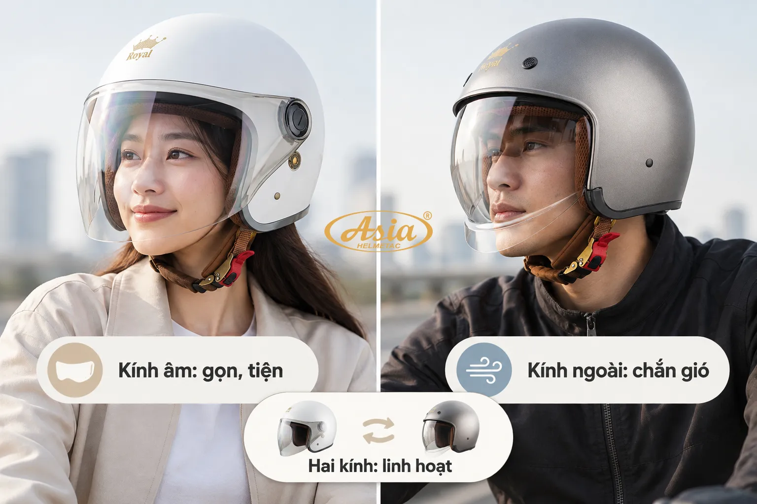 So sánh kính âm và kính ngoài