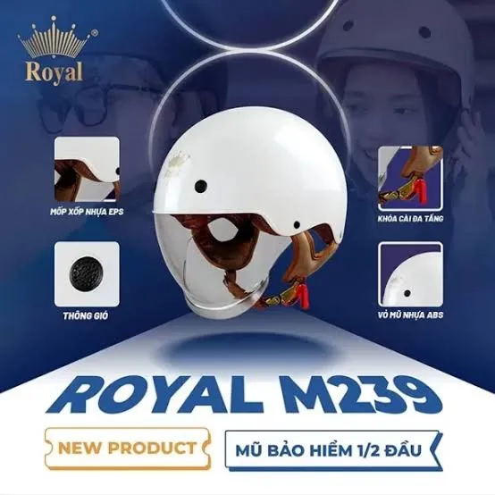 Mũ bảo hiểm Royal M239
